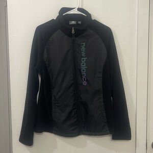 Black New Balance Zip Up Sweater